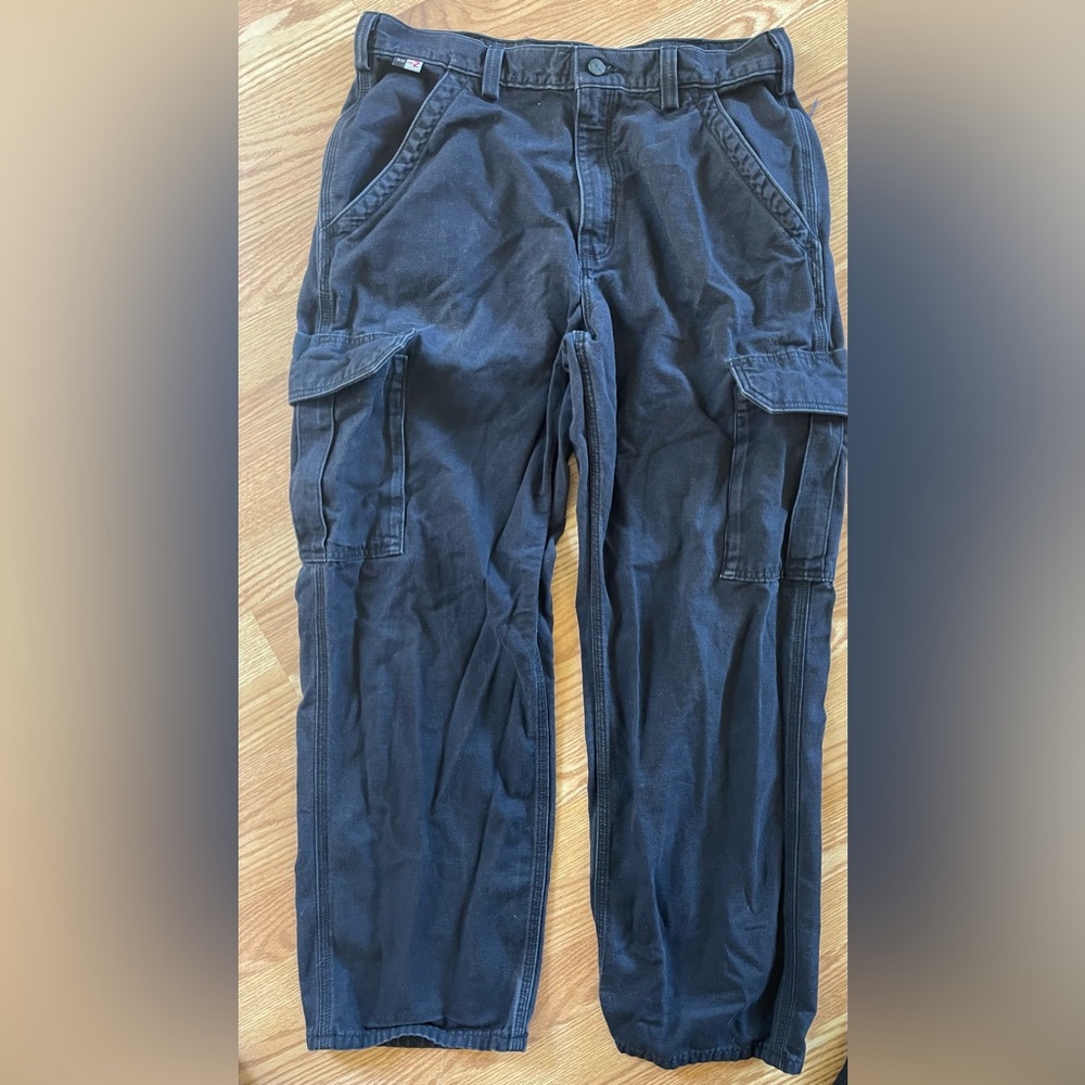 Mens Carhartt FR canvas cargo shorts size 34/30